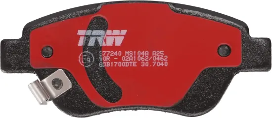 Bremsbelagsatz, Scheibenbremse Vorderachse TRW GDB1700DTE Bild Bremsbelagsatz, Scheibenbremse Vorderachse TRW GDB1700DTE