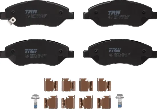 Bremsbelagsatz, Scheibenbremse Vorderachse TRW GDB1713 Bild Bremsbelagsatz, Scheibenbremse Vorderachse TRW GDB1713