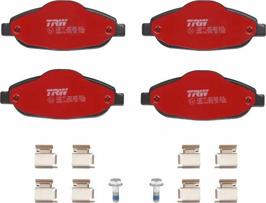 Bremsbelagsatz, Scheibenbremse Vorderachse TRW GDB1761DTE Bild Bremsbelagsatz, Scheibenbremse Vorderachse TRW GDB1761DTE