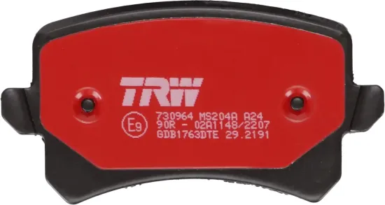 Bremsbelagsatz, Scheibenbremse Hinterachse TRW GDB1763DTE Bild Bremsbelagsatz, Scheibenbremse Hinterachse TRW GDB1763DTE