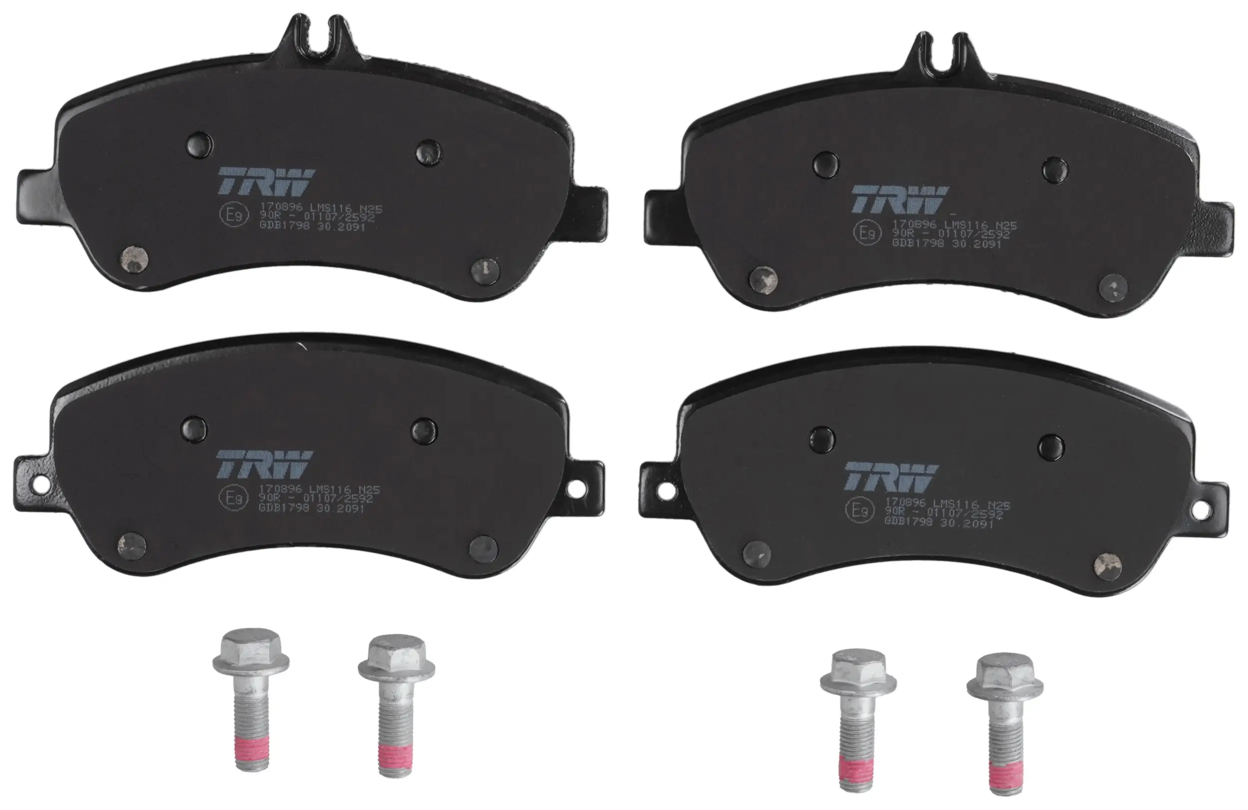 Bremsbelagsatz, Scheibenbremse Vorderachse TRW GDB1798