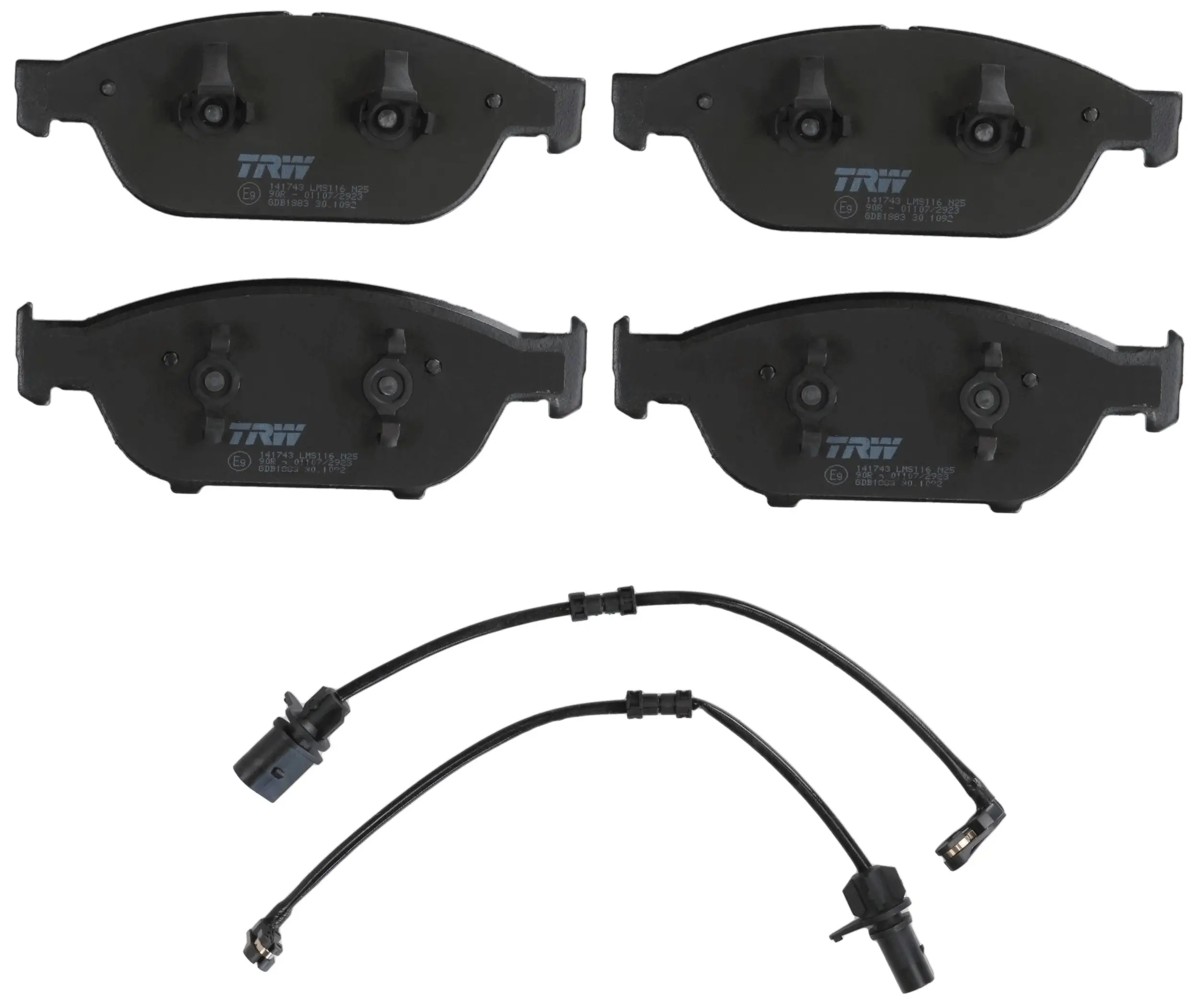 Bremsbelagsatz, Scheibenbremse Vorderachse TRW GDB1883
