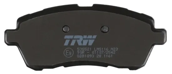 Bremsbelagsatz, Scheibenbremse Vorderachse TRW GDB1893 Bild Bremsbelagsatz, Scheibenbremse Vorderachse TRW GDB1893