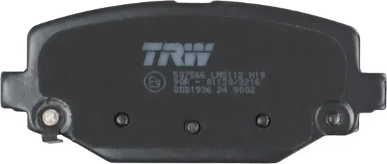Bremsbelagsatz, Scheibenbremse Hinterachse TRW GDB1936 Bild Bremsbelagsatz, Scheibenbremse Hinterachse TRW GDB1936