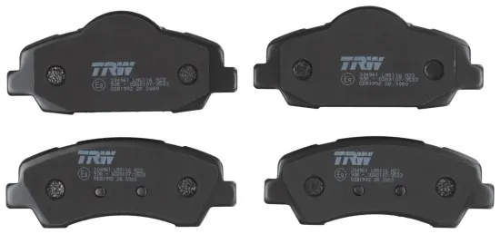 Bremsbelagsatz, Scheibenbremse Vorderachse TRW GDB1992 Bild Bremsbelagsatz, Scheibenbremse Vorderachse TRW GDB1992