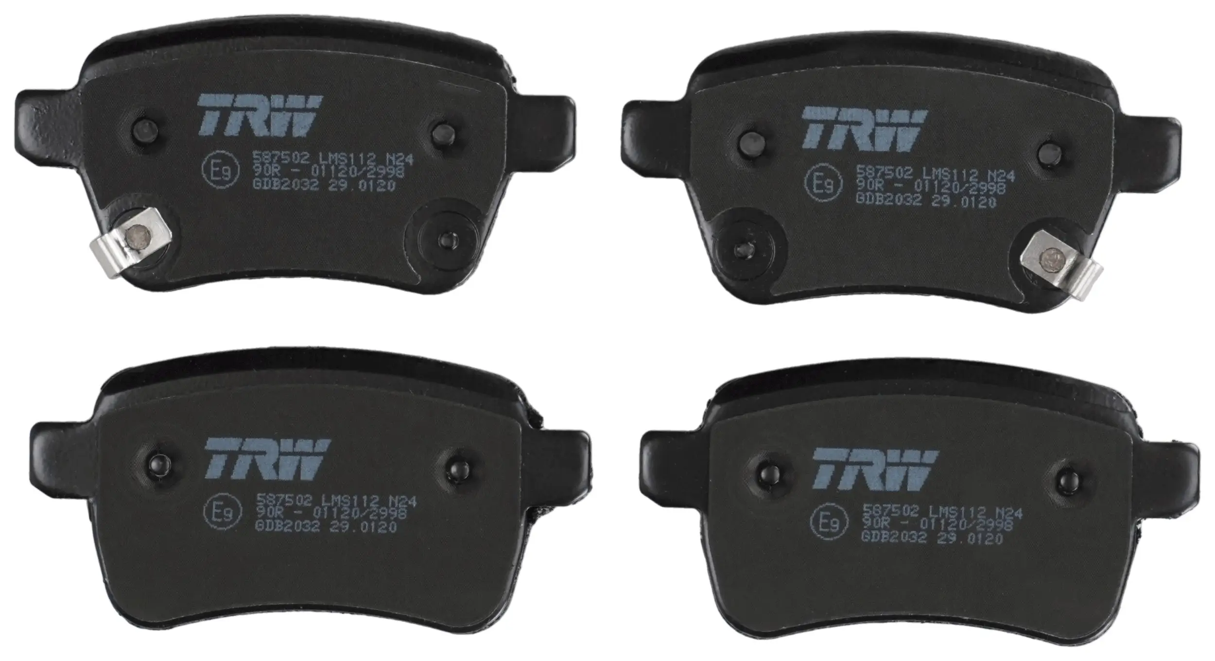 Bremsbelagsatz, Scheibenbremse Hinterachse TRW GDB2032