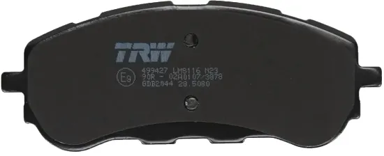 Bremsbelagsatz, Scheibenbremse Vorderachse TRW GDB2044 Bild Bremsbelagsatz, Scheibenbremse Vorderachse TRW GDB2044