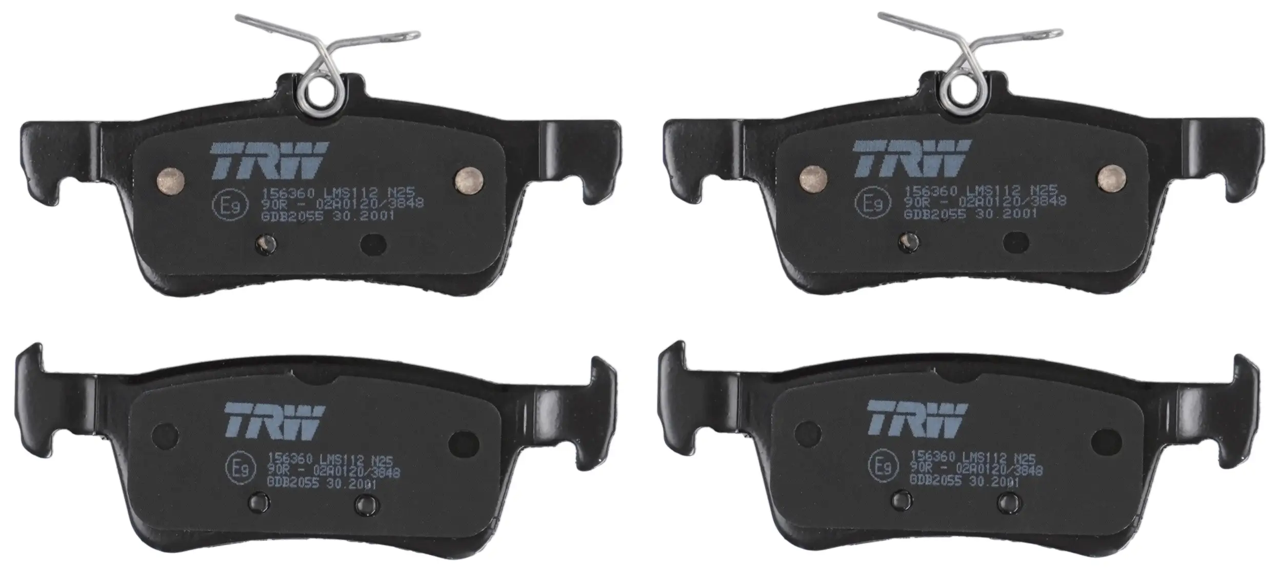Bremsbelagsatz, Scheibenbremse Hinterachse TRW GDB2055