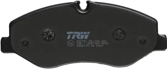Bremsbelagsatz, Scheibenbremse Vorderachse TRW GDB2103 Bild Bremsbelagsatz, Scheibenbremse Vorderachse TRW GDB2103