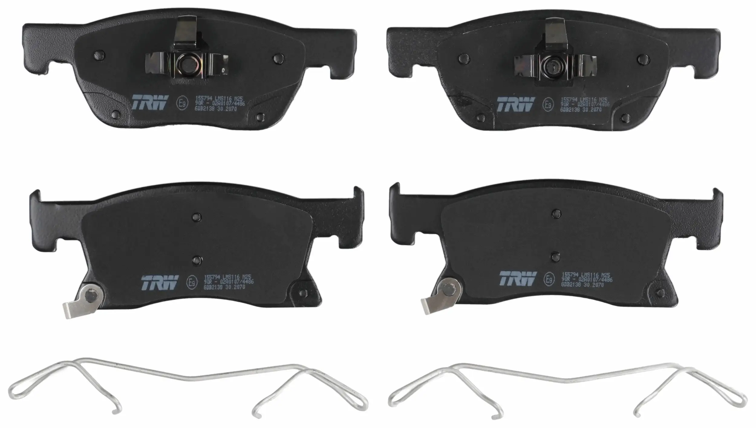 Bremsbelagsatz, Scheibenbremse Vorderachse TRW GDB2138