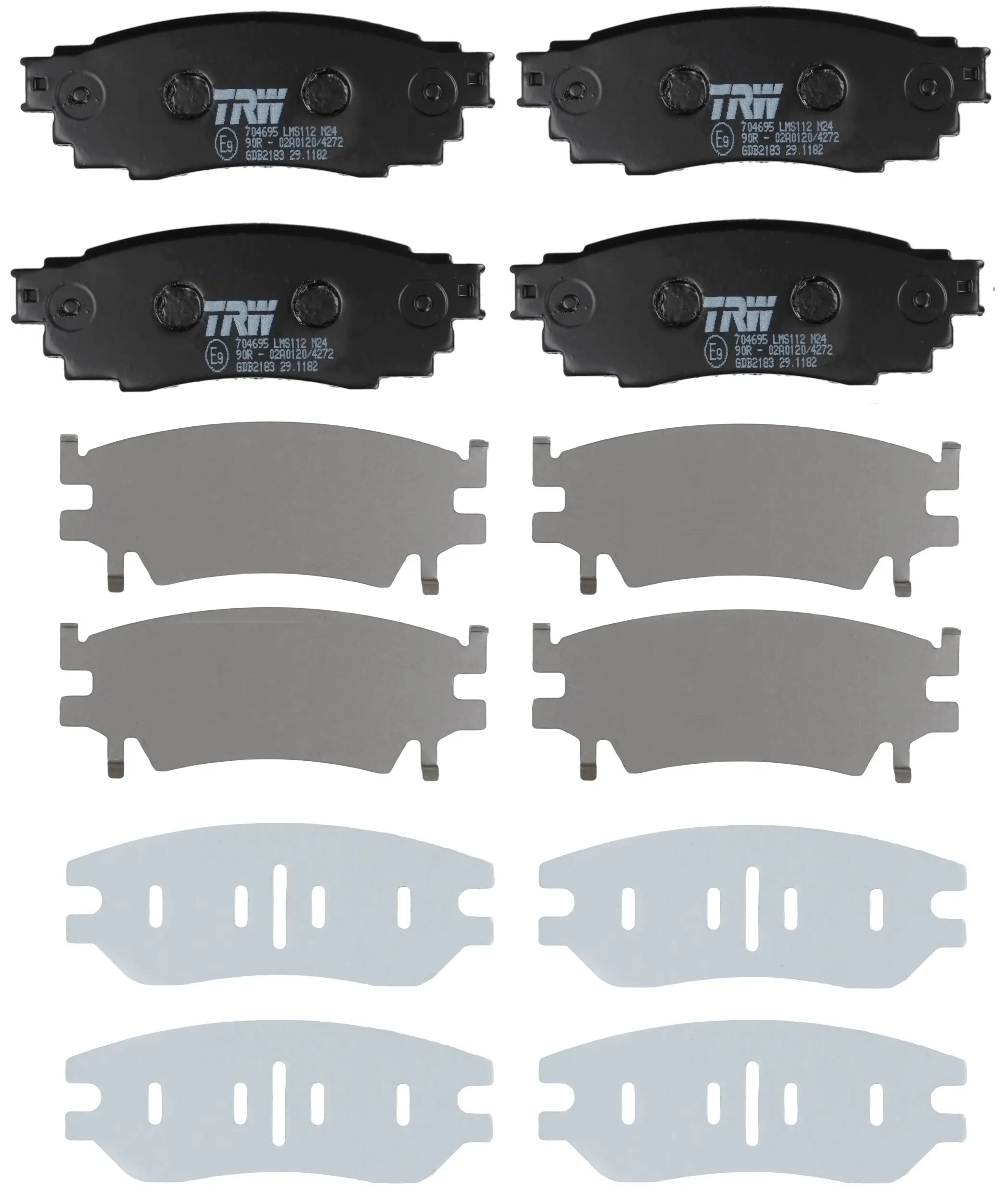 Bremsbelagsatz, Scheibenbremse TRW GDB2183