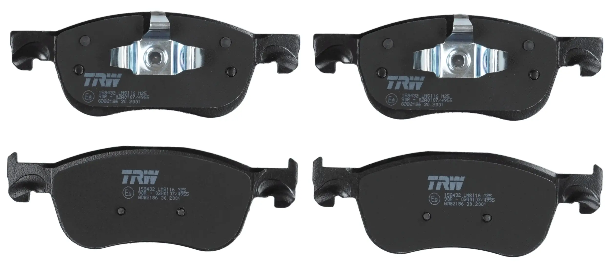 Bremsbelagsatz, Scheibenbremse Vorderachse TRW GDB2186