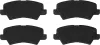 Bremsbelagsatz, Scheibenbremse Hinterachse TRW GDB2248 Bild Bremsbelagsatz, Scheibenbremse Hinterachse TRW GDB2248