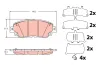 Bremsbelagsatz, Scheibenbremse Vorderachse TRW GDB2354