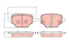 Bremsbelagsatz, Scheibenbremse Hinterachse TRW GDB2410