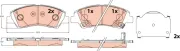 Bremsbelagsatz, Scheibenbremse Vorderachse TRW GDB2563