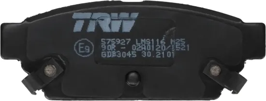Bremsbelagsatz, Scheibenbremse Hinterachse TRW GDB3045 Bild Bremsbelagsatz, Scheibenbremse Hinterachse TRW GDB3045