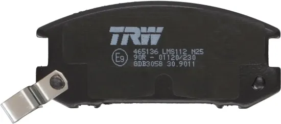 Bremsbelagsatz, Scheibenbremse Hinterachse TRW GDB3058 Bild Bremsbelagsatz, Scheibenbremse Hinterachse TRW GDB3058