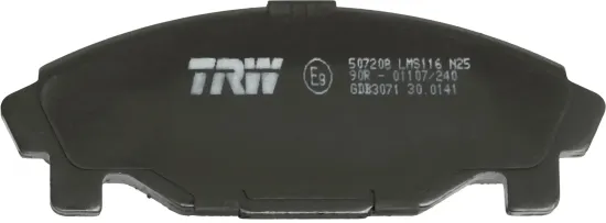 Bremsbelagsatz, Scheibenbremse Vorderachse TRW GDB3071 Bild Bremsbelagsatz, Scheibenbremse Vorderachse TRW GDB3071