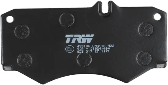 Bremsbelagsatz, Scheibenbremse Vorderachse TRW GDB317 Bild Bremsbelagsatz, Scheibenbremse Vorderachse TRW GDB317