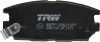 Bremsbelagsatz, Scheibenbremse Hinterachse TRW GDB3199 Bild Bremsbelagsatz, Scheibenbremse Hinterachse TRW GDB3199