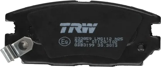 Bremsbelagsatz, Scheibenbremse Hinterachse TRW GDB3199 Bild Bremsbelagsatz, Scheibenbremse Hinterachse TRW GDB3199
