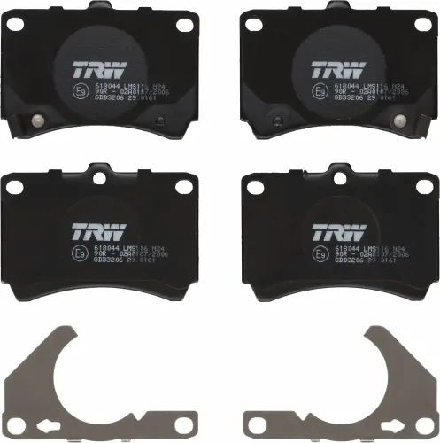 Bremsbelagsatz, Scheibenbremse Vorderachse TRW GDB3206 Bild Bremsbelagsatz, Scheibenbremse Vorderachse TRW GDB3206