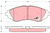 Bremsbelagsatz, Scheibenbremse Vorderachse TRW GDB3265 Bild Bremsbelagsatz, Scheibenbremse Vorderachse TRW GDB3265