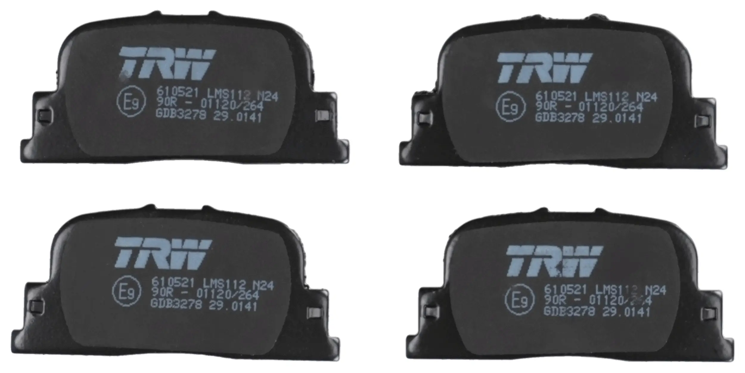 Bremsbelagsatz, Scheibenbremse Hinterachse TRW GDB3278
