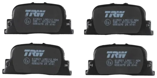 Bremsbelagsatz, Scheibenbremse Hinterachse TRW GDB3278 Bild Bremsbelagsatz, Scheibenbremse Hinterachse TRW GDB3278