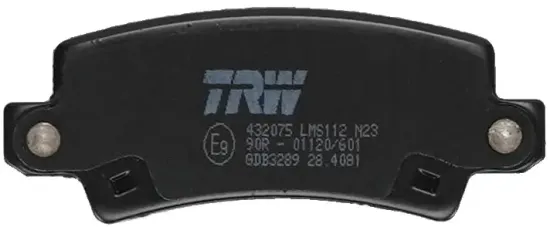 Bremsbelagsatz, Scheibenbremse Hinterachse TRW GDB3289 Bild Bremsbelagsatz, Scheibenbremse Hinterachse TRW GDB3289