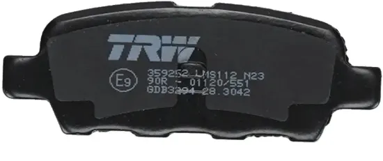 Bremsbelagsatz, Scheibenbremse Hinterachse TRW GDB3294 Bild Bremsbelagsatz, Scheibenbremse Hinterachse TRW GDB3294