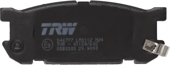 Bremsbelagsatz, Scheibenbremse Hinterachse TRW GDB3303 Bild Bremsbelagsatz, Scheibenbremse Hinterachse TRW GDB3303