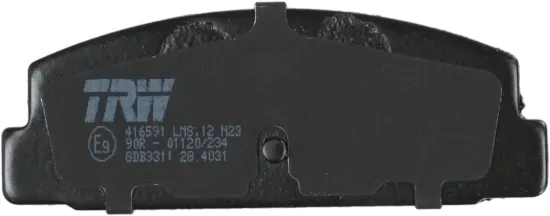 Bremsbelagsatz, Scheibenbremse Hinterachse TRW GDB3311 Bild Bremsbelagsatz, Scheibenbremse Hinterachse TRW GDB3311