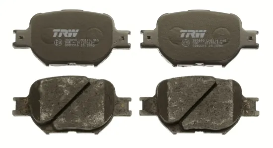 Bremsbelagsatz, Scheibenbremse Vorderachse TRW GDB3316 Bild Bremsbelagsatz, Scheibenbremse Vorderachse TRW GDB3316