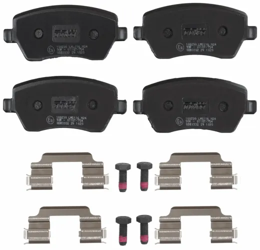 Bremsbelagsatz, Scheibenbremse Vorderachse TRW GDB3332 Bild Bremsbelagsatz, Scheibenbremse Vorderachse TRW GDB3332