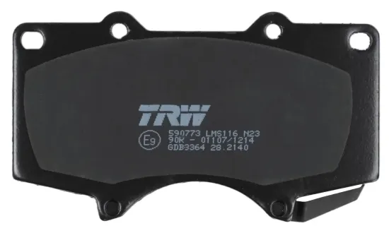 Bremsbelagsatz, Scheibenbremse Vorderachse TRW GDB3364 Bild Bremsbelagsatz, Scheibenbremse Vorderachse TRW GDB3364
