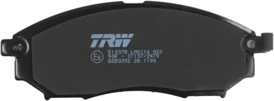 Bremsbelagsatz, Scheibenbremse TRW GDB3392 Bild Bremsbelagsatz, Scheibenbremse TRW GDB3392