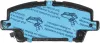 Bremsbelagsatz, Scheibenbremse Vorderachse TRW GDB3407 Bild Bremsbelagsatz, Scheibenbremse Vorderachse TRW GDB3407