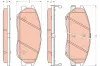Bremsbelagsatz, Scheibenbremse Vorderachse TRW GDB3412 Bild Bremsbelagsatz, Scheibenbremse Vorderachse TRW GDB3412