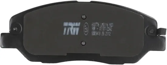 Bremsbelagsatz, Scheibenbremse Vorderachse TRW GDB3418 Bild Bremsbelagsatz, Scheibenbremse Vorderachse TRW GDB3418