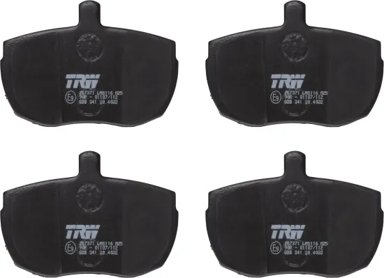 Bremsbelagsatz, Scheibenbremse TRW GDB341 Bild Bremsbelagsatz, Scheibenbremse TRW GDB341
