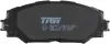 Bremsbelagsatz, Scheibenbremse TRW GDB3425 Bild Bremsbelagsatz, Scheibenbremse TRW GDB3425