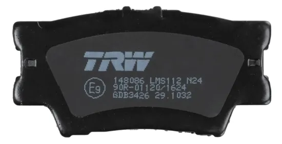 Bremsbelagsatz, Scheibenbremse Hinterachse TRW GDB3426 Bild Bremsbelagsatz, Scheibenbremse Hinterachse TRW GDB3426