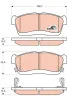 Bremsbelagsatz, Scheibenbremse Vorderachse TRW GDB3430 Bild Bremsbelagsatz, Scheibenbremse Vorderachse TRW GDB3430