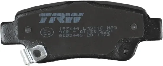 Bremsbelagsatz, Scheibenbremse Hinterachse TRW GDB3446 Bild Bremsbelagsatz, Scheibenbremse Hinterachse TRW GDB3446