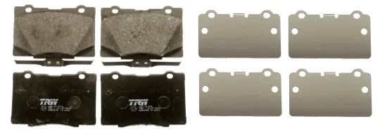 Bremsbelagsatz, Scheibenbremse Vorderachse TRW GDB3498 Bild Bremsbelagsatz, Scheibenbremse Vorderachse TRW GDB3498