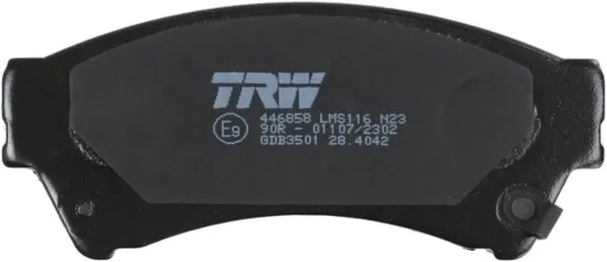 Bremsbelagsatz, Scheibenbremse Vorderachse TRW GDB3501 Bild Bremsbelagsatz, Scheibenbremse Vorderachse TRW GDB3501