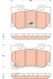 Bremsbelagsatz, Scheibenbremse TRW GDB3515