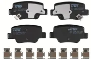 Bremsbelagsatz, Scheibenbremse Hinterachse TRW GDB3547